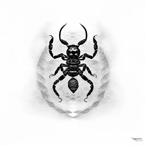 scorpion next to a snake tattoo design idea