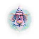 wizard tattoo design idea