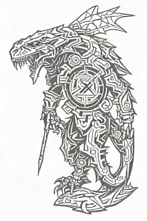 Skyrim borderlands logos tattoo design idea