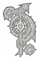 Skyrim borderlands logos tattoo design idea