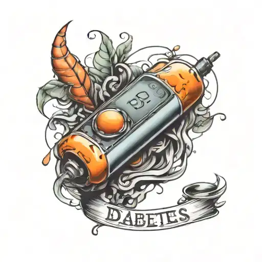 type 1 diabetes tattoo design idea