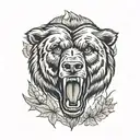 chicago bears  tattoo design idea