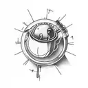 83 inside of a lightbulb tattoo design idea