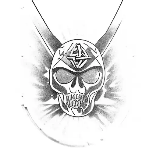 Inked , skimask on a gallow, try to kill himself, the initials: $ÜFF and underneath 079 scratched into the forehead wit tattoo design idea