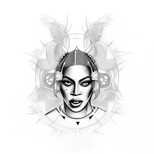 beyonce  tattoo design idea