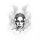 beyonce  tattoo design idea