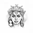 beyonce  tattoo design idea