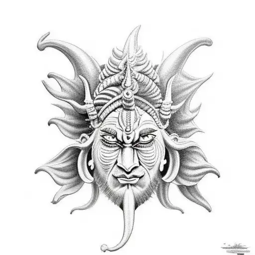 lord shiv tattoo design idea