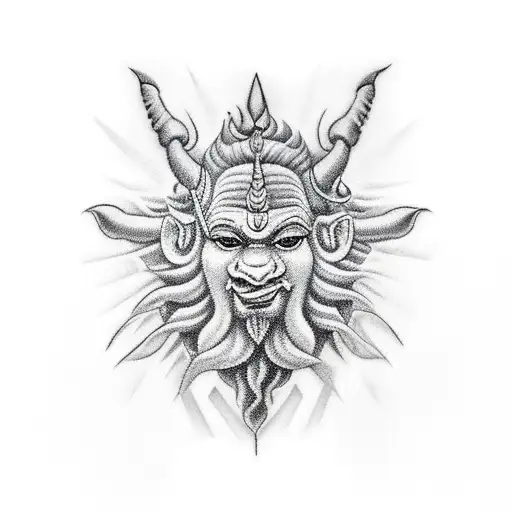 to lord shiv tattoo design idea