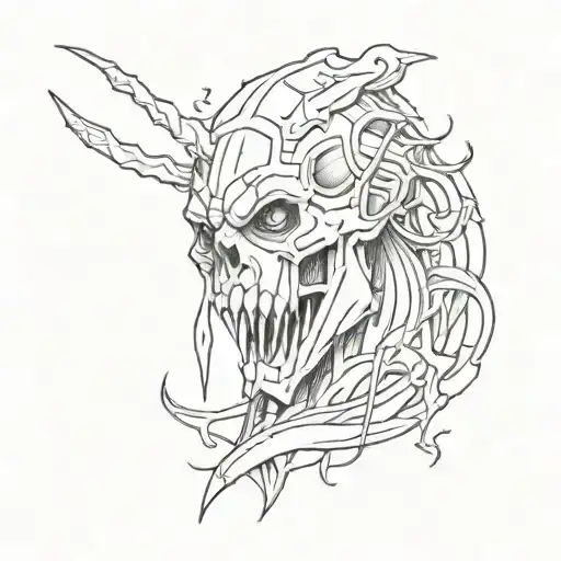 Aggrogoth style tattoo is small, on the forearm tattoo design idea