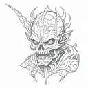 Aggrogoth style tattoo is small, on the forearm tattoo design idea