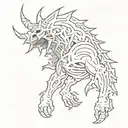 Aggrogoth style tattoo is small, on the forearm tattoo design idea