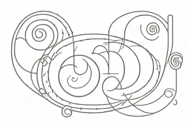 fifth element symbol and draw tattoo design idea