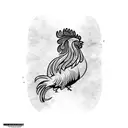 roosters fighting tattoo design idea