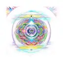 moon with chakras sign  tattoo design idea