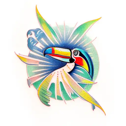 toucan tattoo design idea