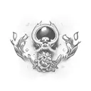 owned by God tattoo design idea