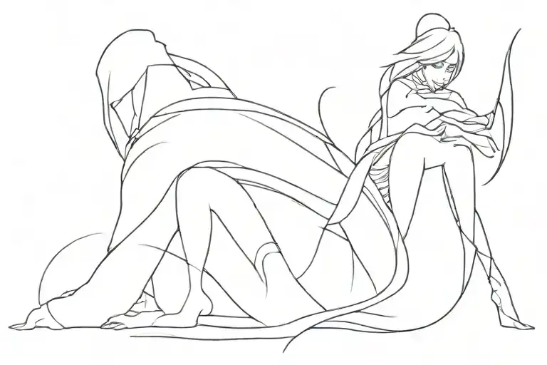 shadow assasin tattoo design idea