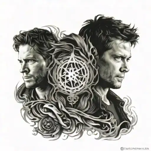 Supernatural TV show tattoo design idea