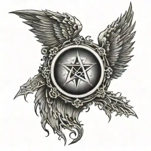 Supernatural TV show tattoo design idea