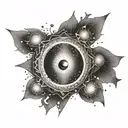 portal opening tattoo design idea