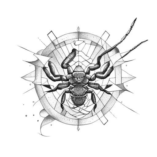 Scorpion leo sagittarius cappricorn tattoo design idea