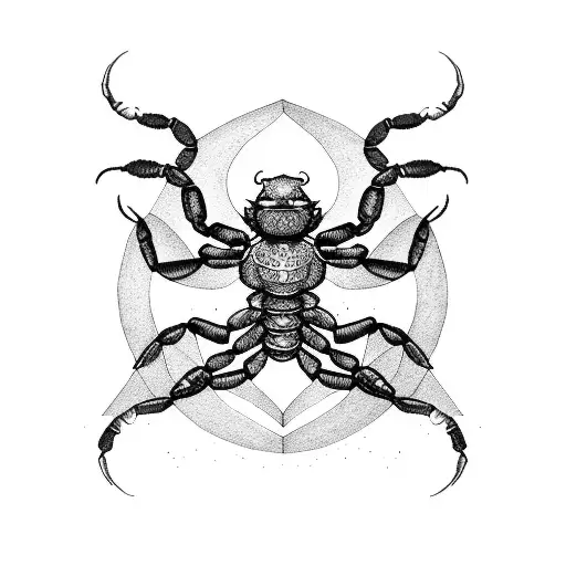 Scorpion leo sagittarius cappricorn tattoo design idea