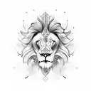 Lion heart tattoo design idea