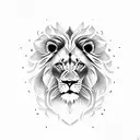 Lion heart tattoo design idea