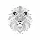 Lion heart tattoo design idea