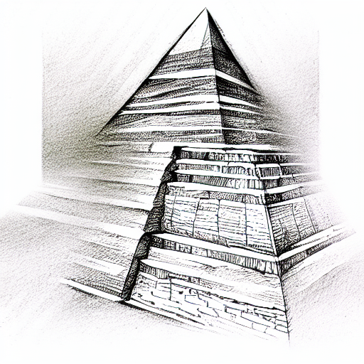 pyramid tattoo design idea