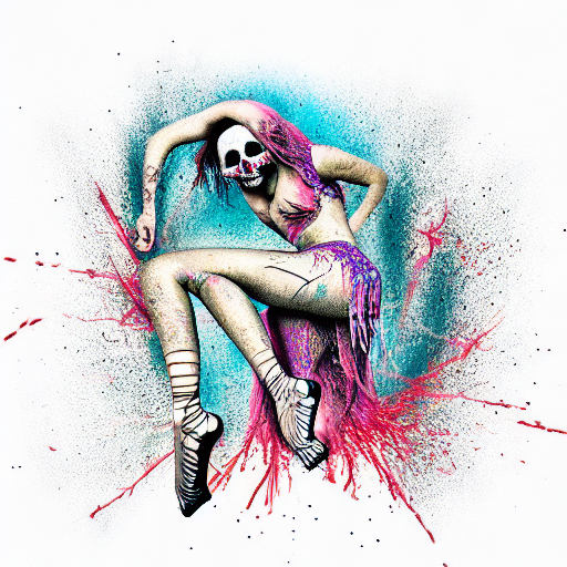 dance macabre tattoo design idea