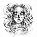 dance macabre tattoo design idea