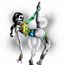 dance macabre tattoo design idea