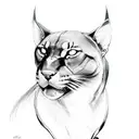 black panther tattoo design idea