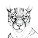 black panther tattoo design idea