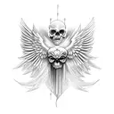 San Miguel Arcangel tattoo design idea