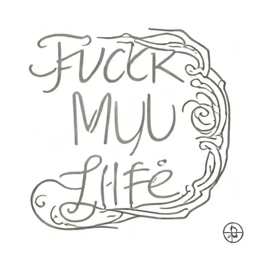 FUCK mu life tattoo design idea