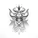 Aquarius and Capricorn tattoo design idea