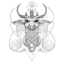 Aquarius and Capricorn tattoo design idea
