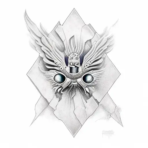 fenix  voando tattoo design idea