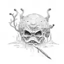 David and Goliath  tattoo design idea