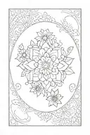 A mandala design incorporating elements of henna patterns and flowers, symbolizing femininity and beauty tattoo design idea