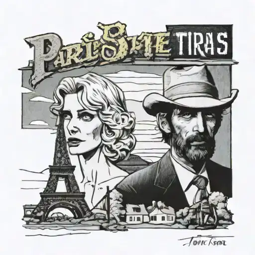 paris, texas movie tattoo design idea