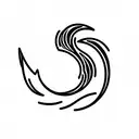 wave tattoo design idea