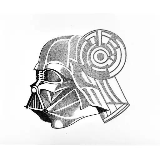 darth vader tattoo design idea