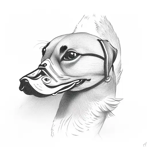 duck hunting woth dog tattoo design idea