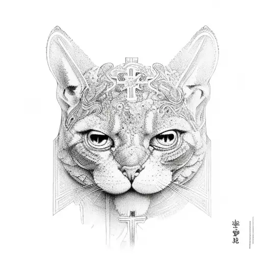 cross with jones and 071906 inside  tattoo design idea