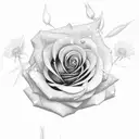 rose,chrysanthemum,honeysuckle,aster tattoo design idea