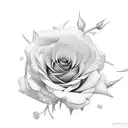 rose,chrysanthemum,honeysuckle,aster tattoo design idea